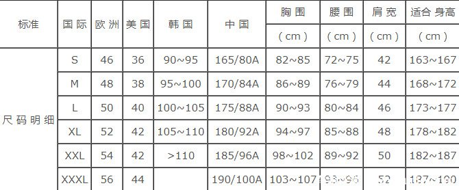 xl是多少尺寸 特大码