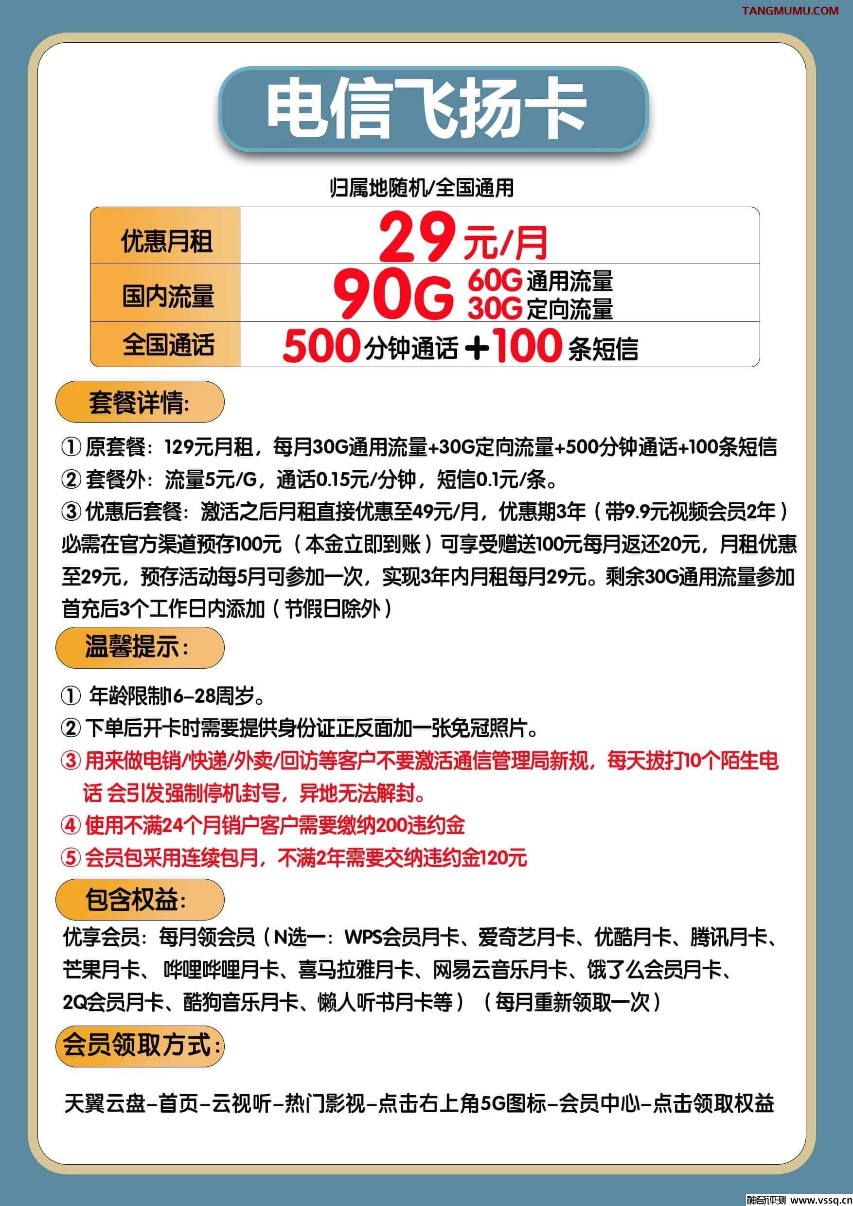 电信飞扬卡怎么样好用吗 电信飞扬卡套餐介绍
