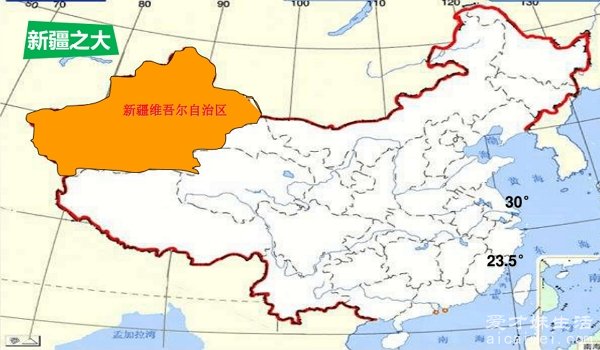 中国最大的省是哪个省 新疆（算上海域海南省最大）
