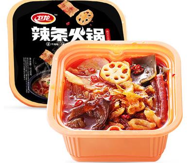 丝米达自热火锅：牛肉、脆皮肠、鱼丸、鸭血，单价10块左右