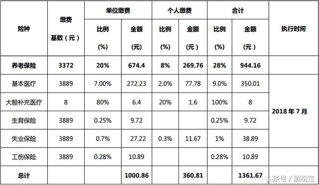 社保公司和个人各交多少比例？